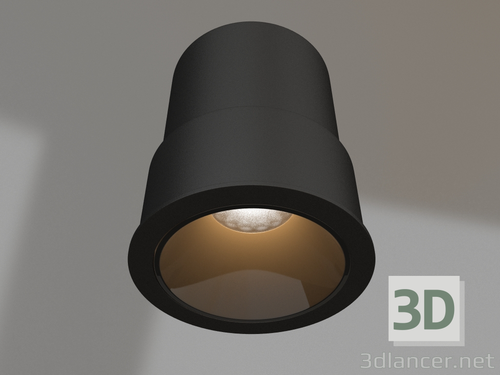 modèle 3D Lampe MS-ATLAS-BUILT-R58-10W Warm3000 (BK-BK, 35 degrés, 230V) - preview
