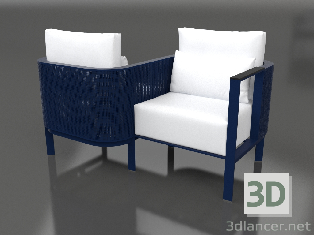 modèle 3D Canapé Tu&Yo (Bleu nuit) - preview