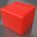 modello 3D Sgabello (rosso) - anteprima