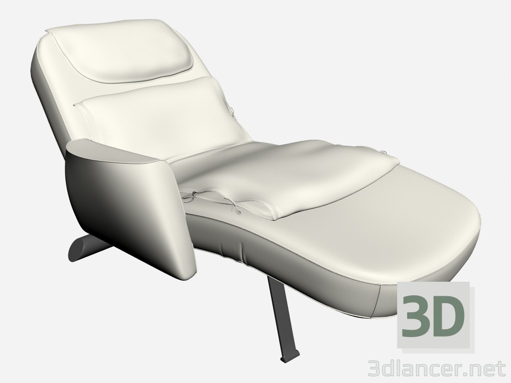 modello 3D Ponte sedia con bracciolo sassofono - anteprima