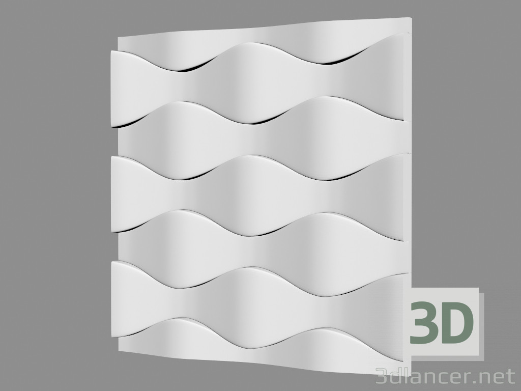 3D modeli Alçı duvar paneli (sanat 1016) - önizleme
