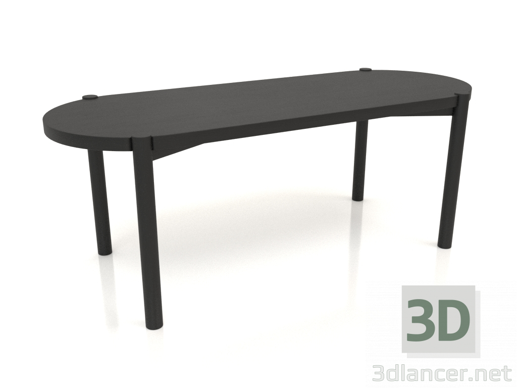 modello 3D Tavolino JT 053 (estremità dritta) (1200x466x454, legno nero) - anteprima