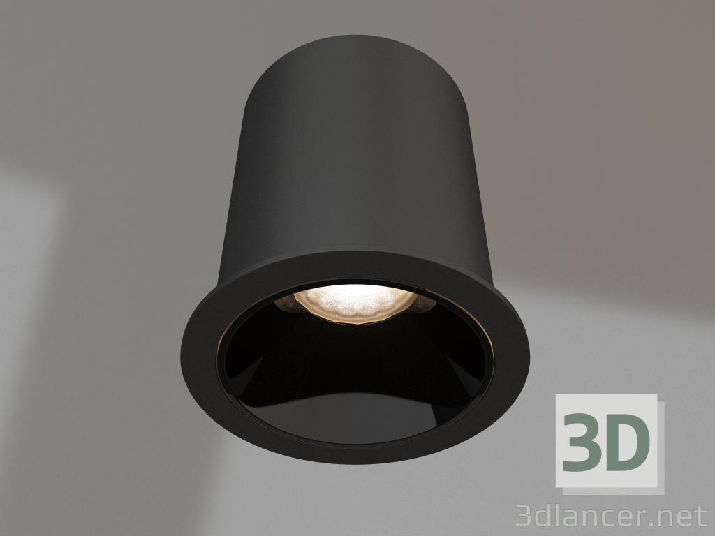 modello 3D Lampada MS-ATLAS-BUILT-R72-20W Warm3000 (BK-BK, 30 gradi, 230V) - anteprima