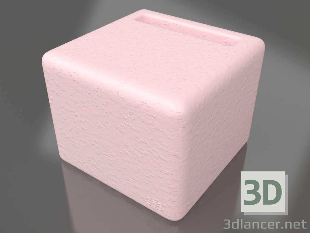 3D Modell Hocker (Rosa) - Vorschau