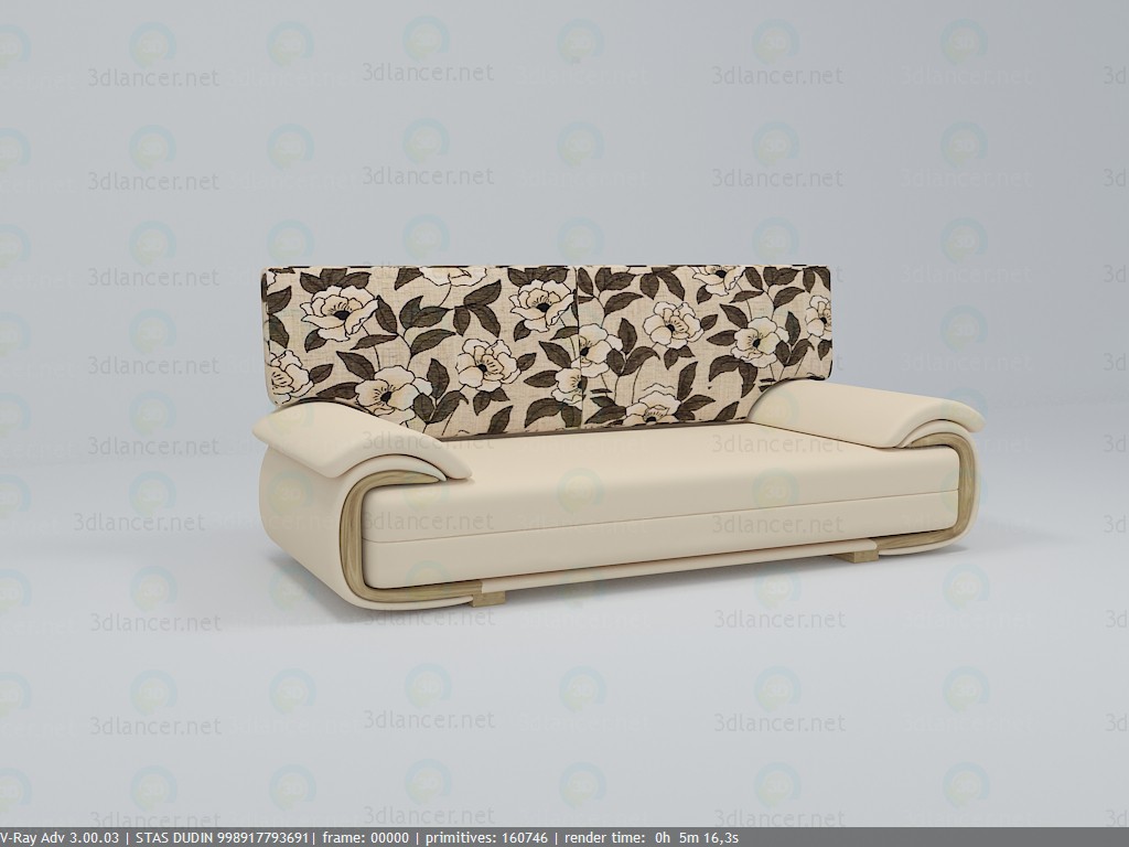 Modelo 3d LANO de sofá LUX 3DL - preview