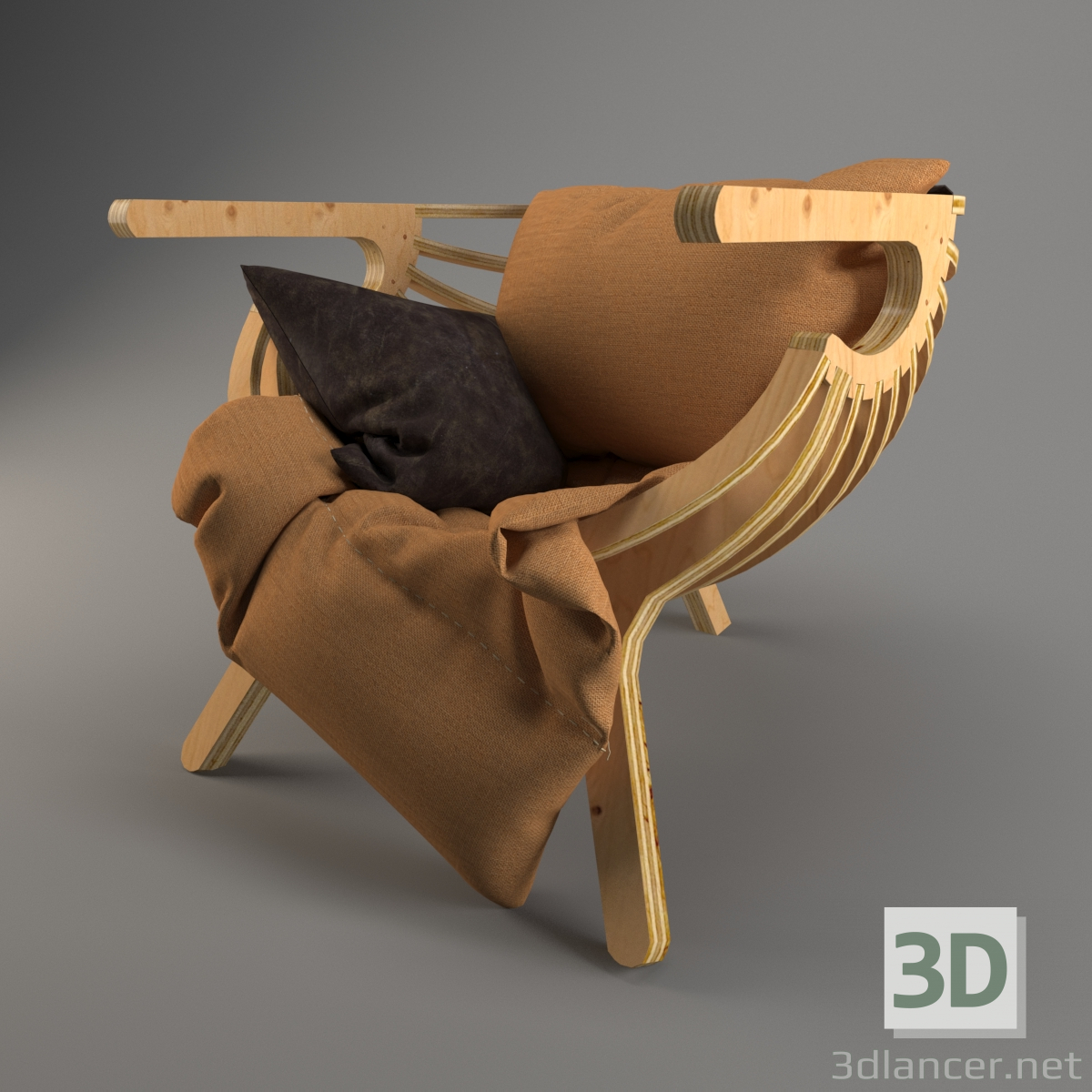 3D Koltuk modeli satın - render