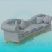 3d модель Диван з подушками – превью