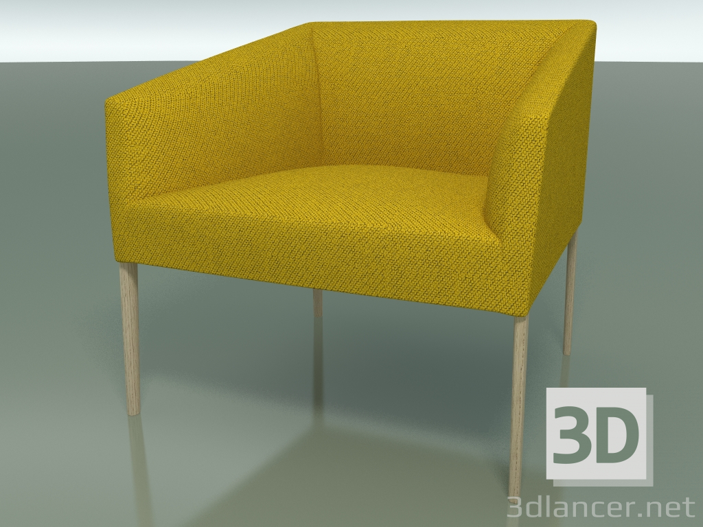 3D Modell Sessel 2710 (70 cm, gebleichte Eiche) - Vorschau