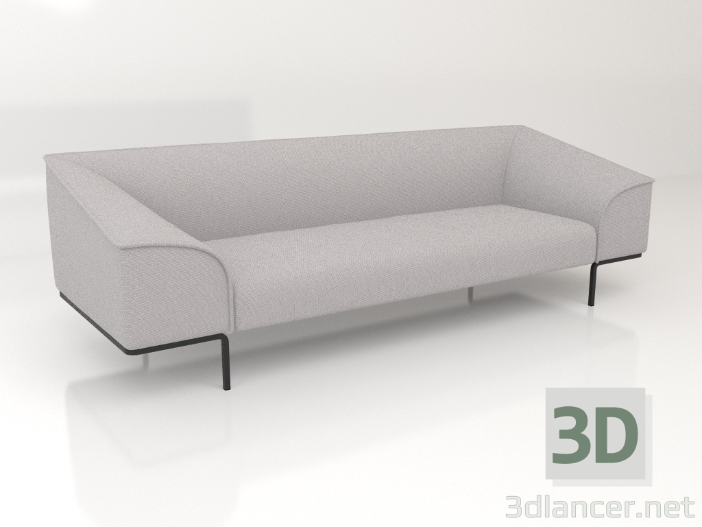 modèle 3D Canapé 3 places - preview