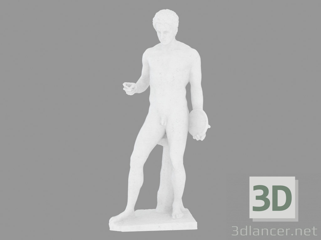 3d модель Мраморная статуя Discophore – превью