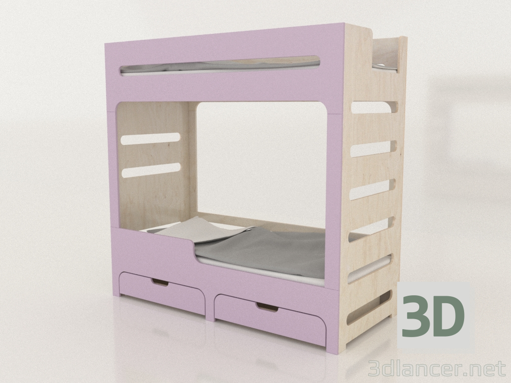 modèle 3D Lit superposé MODE HL (URDHL1) - preview
