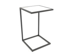 Table de chevet carrée (VERRE, 40X40X65)