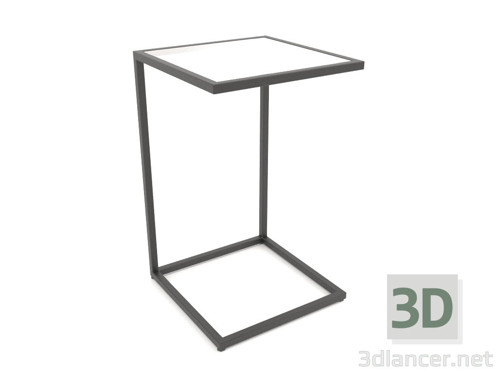 modèle 3D Table de chevet carrée (VERRE, 40X40X65) - preview