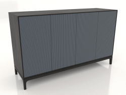 Mobile TV FARGO con frontali fresati 1600x500x950 mm (ardesia, rovere nero, opzione 3)