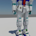 3D Karakter Gundam modeli satın - render