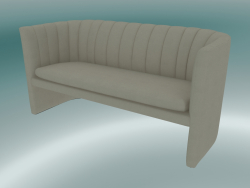 Sofa double Loafer (SC25, H 75cm, 150x65cm, Velvet 14 Pearl)