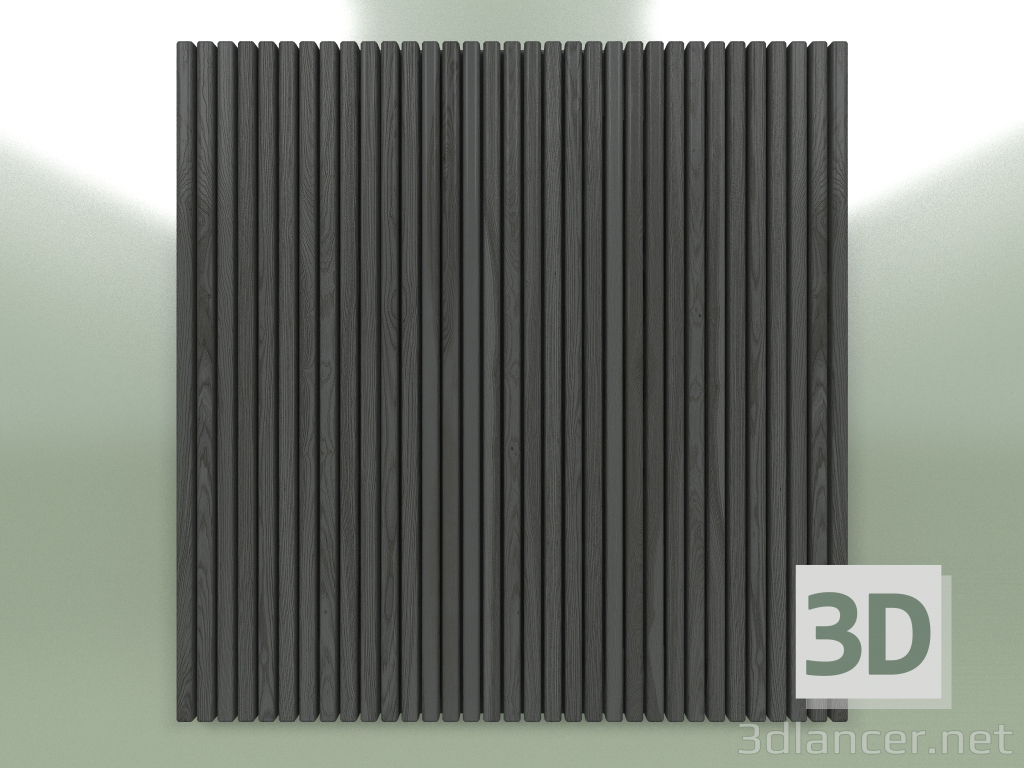 3d model Panel con una tira de 10X20 mm (oscuro) - vista previa