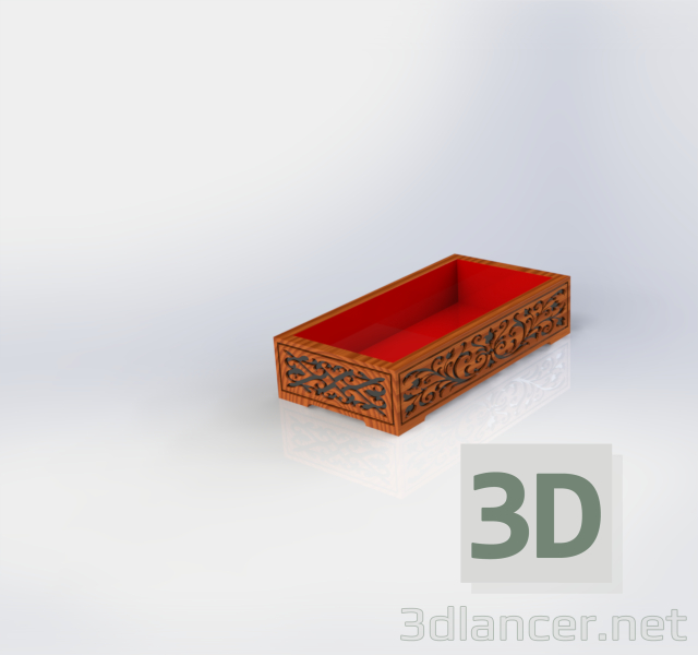 modello 3D di scatola di gioielli comprare - rendering
