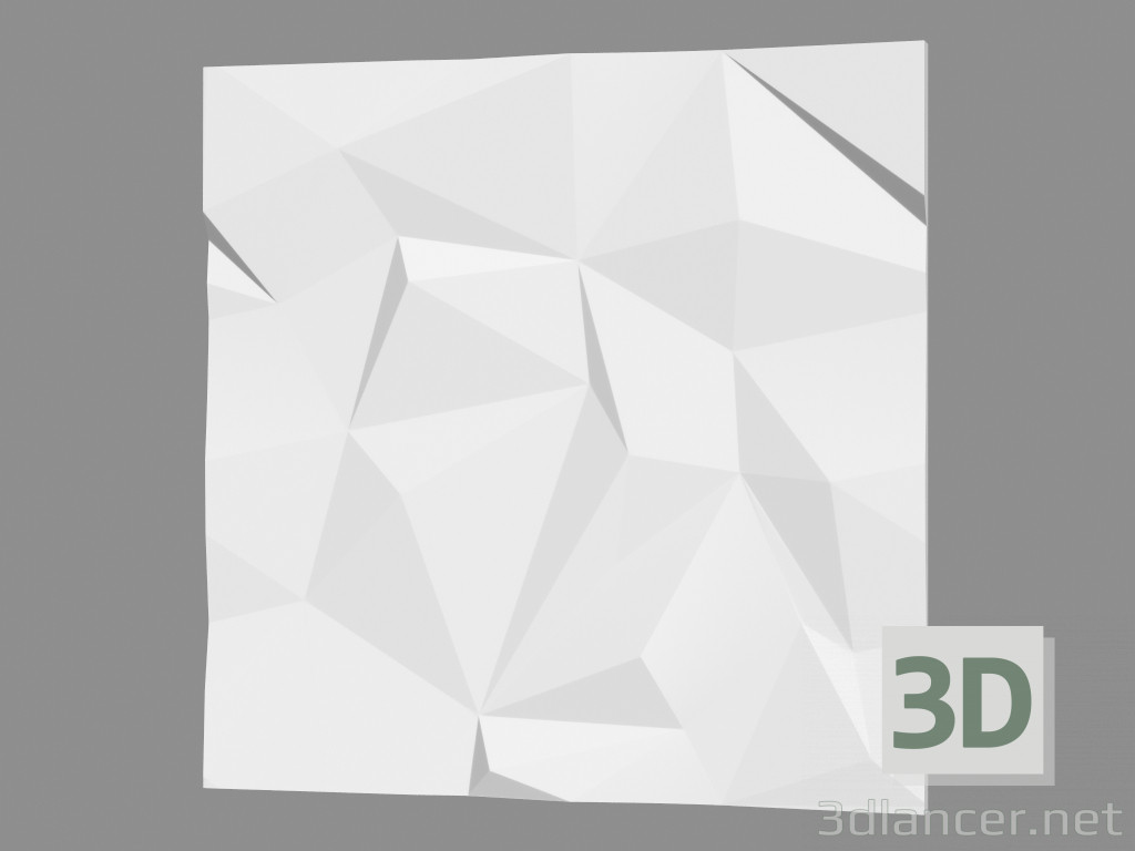 3D modeli Alçı duvar paneli (sanat 1007) - önizleme