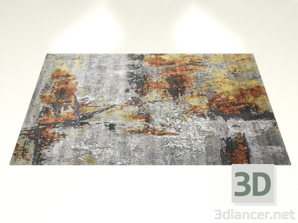 3d модель Вузликовий килим, дизайн Volcan – превью