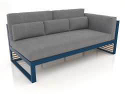 Modular sofa, section 1 right, high back (Grey blue)