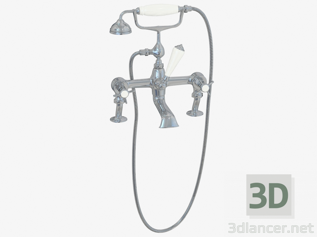 3D Modell Badewanne und Dusche Coventry - Vorschau