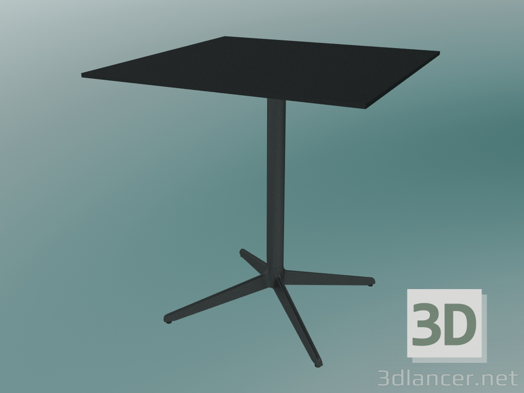 3D Modell Tisch MISTER X (9510-01 (70x70cm), H 73cm, schwarz, schwarz) - Vorschau