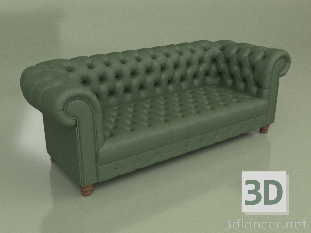 3D Modell Sofa Chester 3-Sitzer - Vorschau