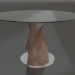 modèle 3D Table Niagara 120 (verre clair-noyer) - preview