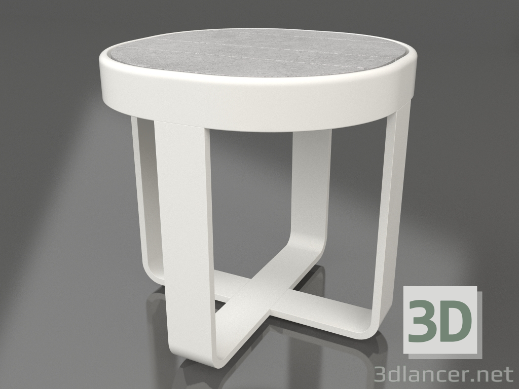 modello 3D Tavolino rotondo Ø42 (DEKTON Kreta, Grigio agata) - anteprima