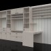 3D modeli Oturma odası duvar 5500 x 490 x 2520 (h) - önizleme