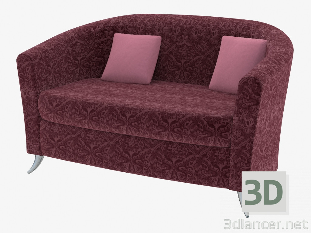 3d модель Двомісний диван-ліжко – превью