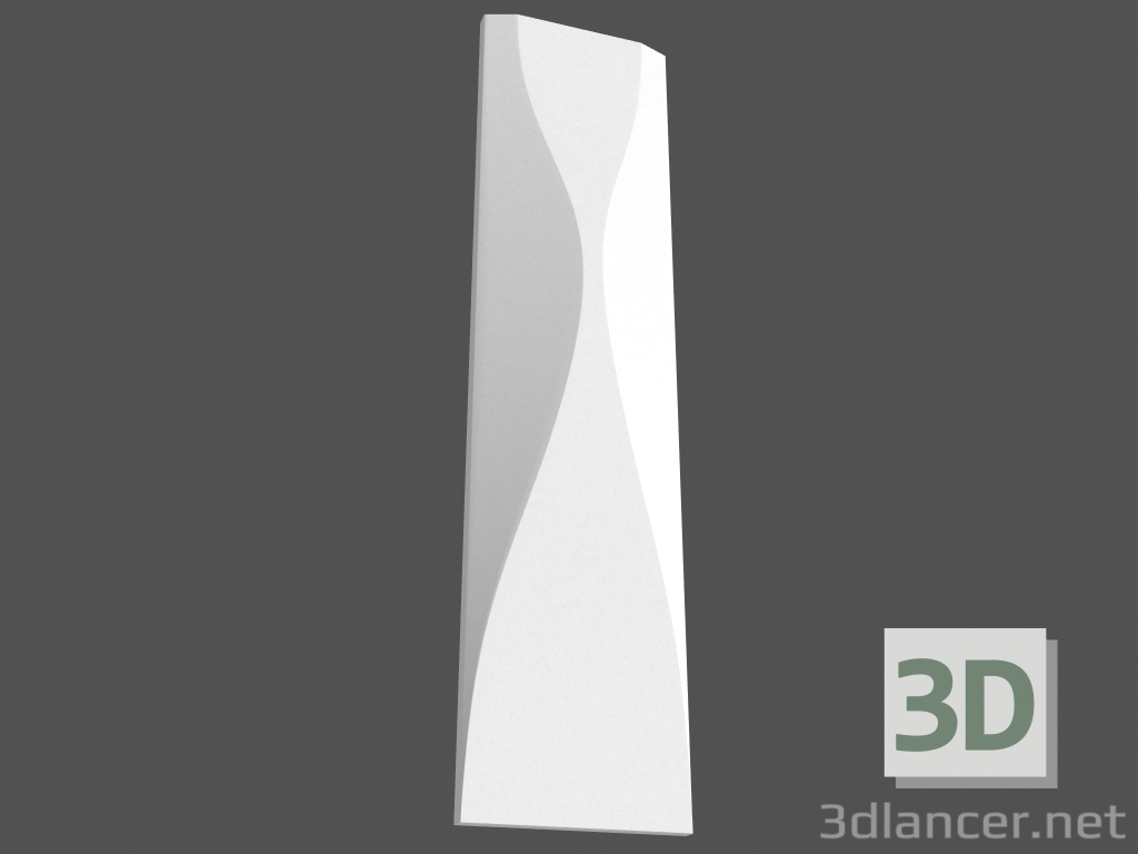 3d model 3D panel (element) Waterfall - preview