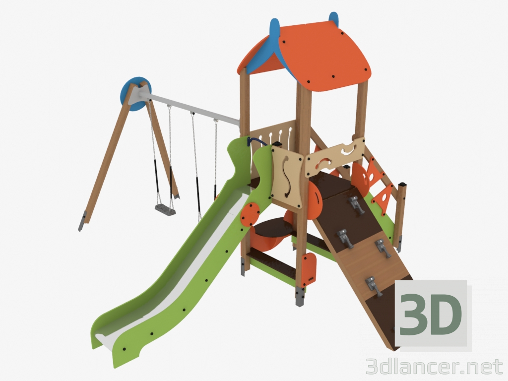 3d модель Дитячий ігровий комплекс (V1104) – превью