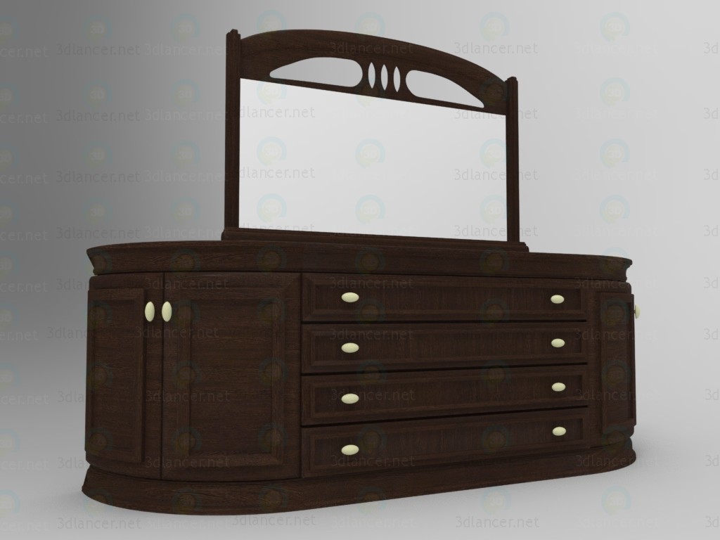 3d Chest of drowers model buy - render