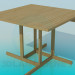 modèle 3D Table à manger en bois - preview