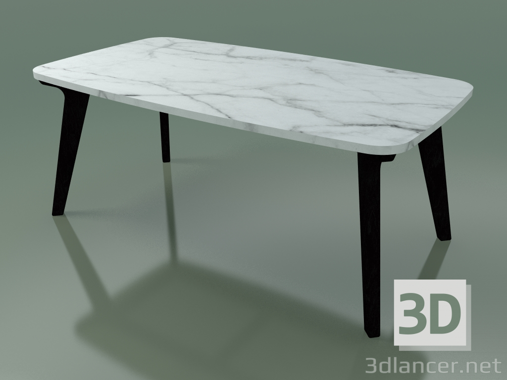 Modelo 3d Mesa de jantar (234, Mármore, Preto) - preview