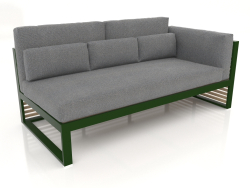 Modular sofa, section 1 right, high back (Bottle green)
