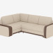 3D Modell Sofa-Bett Ecke modular - Vorschau
