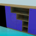 3d model Armario con estantes abiertos - vista previa