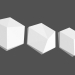 3d model Paneles 3D (elementos) Cubo - vista previa