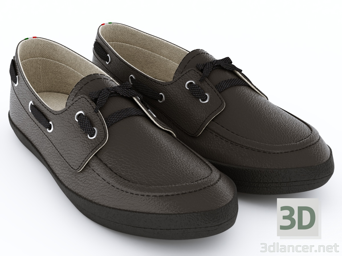 3d Casual style shoes model buy - render