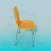 3D Modell Stuhl aus Kunststoff - Vorschau