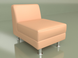 Section Evolution 1-seater (couro bege)