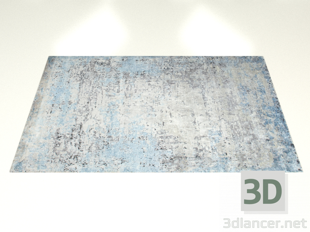 3D Modell Geknüpfter Teppich im Kanarien-Design - Vorschau