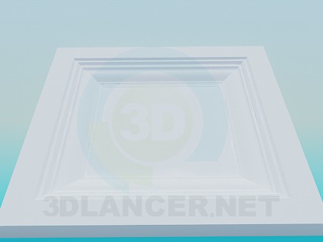 modello 3D Presa a soffitto - anteprima