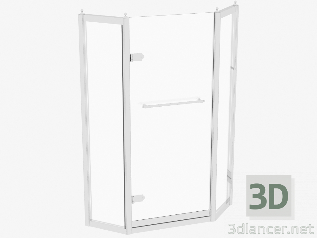 3D modeli Duş kabini Savoy J - önizleme