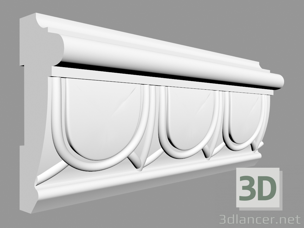 modèle 3D Moulure PX114 (6 x 2,7 cm) - preview
