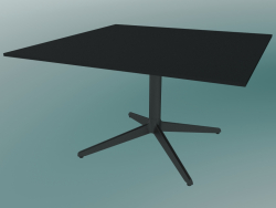 Table MISTER X (9511-51 (80x80cm), H 50cm, noir, noir)