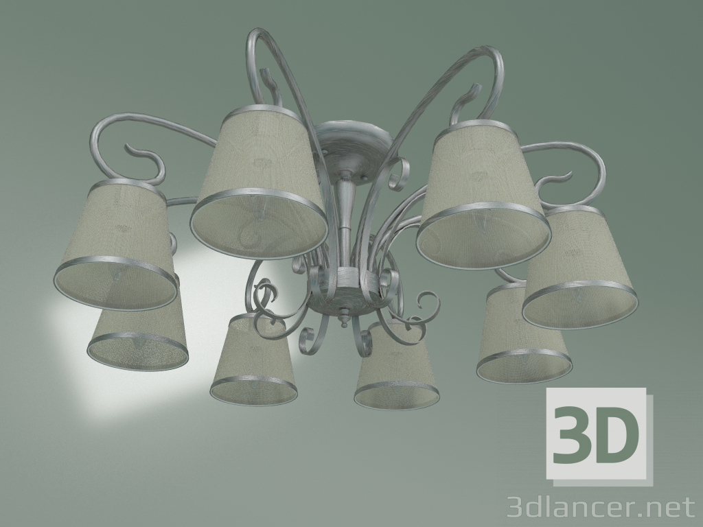 3d model Ceiling chandelier 60065-8 (silver) - preview